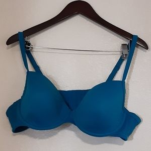 Cacique Blue-Teal 44B Full Coverage Padded Bra
